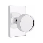 Emtek Verve Passage Knob Polished Chrome - Modern Rectangular