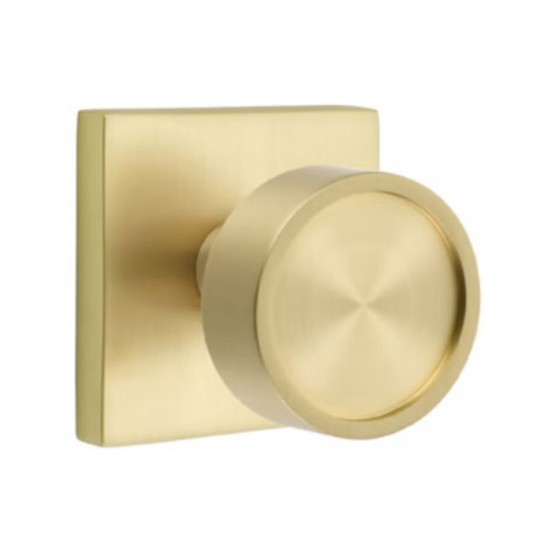 Brass Oval Door Knob with Matching Rosette