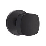 Emtek Freestone Privacy Knob Flat Black - Disk Rosette