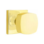 Emtek Freestone Dummy Knob Unlacquered Brass - Square Rosette