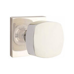 Emtek Freestone Privacy Knob Polished Nickel - Square Rosette