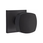 Emtek Freestone Passage Knob Flat Black - Disk Rosette