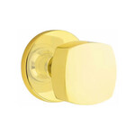 Emtek Freestone Passage Knob Unlacquered Brass - Disk Rosette