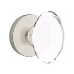 Emtek Hampton Passage Knob Satin Nickel - Disk Rosette
