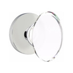 Emtek Hampton Passage Knob Polished Chrome - Disk Rosette