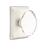 Emtek Hampton Privacy Knob Satin Nickel - Neos Rosette