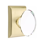 Emtek Hampton Privacy Knob Satin Brass - Neos Rosette