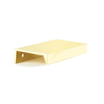 Schaub Sabre Edge Pull Unlacquered Brass - 3 in