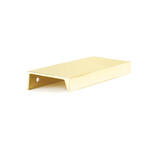 Schaub Sabre Edge Pull Unlacquered Brass - 4 in
