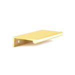 Schaub Baker Edge Pull Unlacquered Brass - 3 in