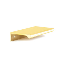 Schaub Baker Edge Pull Unlacquered Brass - 3 in