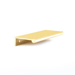 Schaub Baker Edge Pull Unlacquered Brass - 4 in