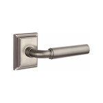 Emtek Manning Passage Lever Satin Nickel - Wilshire Rosette Left Handed