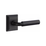 Emtek Manning Passage Lever Flat Black - Wilshire Rosette Left Handed