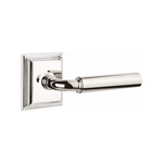 Emtek Manning Dummy Lever Polished Nickel - Wilshire Rosette