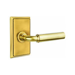 Emtek Manning Privacy Lever French Antique - Rectangular Rosette Left Handed