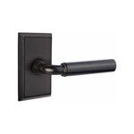 Emtek Manning Privacy Lever Oil-Rubbed Bronze - Rectangular Rosette Left Handed