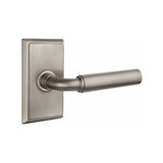 Emtek Manning Passage Lever Pewter - Rectangular Rosette Left Handed