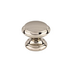 Top Knobs Flat Top Knob Polished Nickel - 1 3/8 in