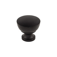 Bergen Knob Flat Black - 1 1/4 in