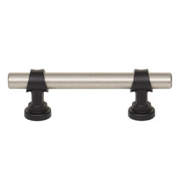 Top Knobs Bit Pull Pewter Antique & Flat Black - 3 in