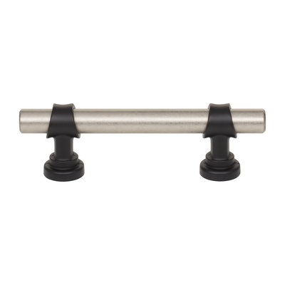Top Knobs Bit Pull Pewter Antique & Flat Black - 3 in