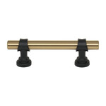 Top Knobs Bit Pull Honey Bronze & Flat Black - 3 in