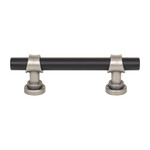 Top Knobs Bit Pull Flat Black & Pewter Antique - 3 in