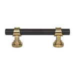 Top Knobs Bit Pull Flat Black & Honey Bronze - 3 in