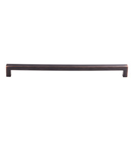Top Knobs Square Bar Pull Tuscan Bronze - 12 in