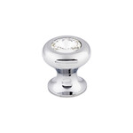 Top Knobs Hayley Crystal Knob Polished Chrome - 15/16 in