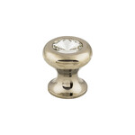 Top Knobs Hayley Crystal Knob Polished Nickel - 15/16 in