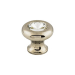 Top Knobs Hayley Crystal Knob Polished Nickel - 1 3/16 in