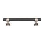 Top Knobs Bit Pull Flat Black & Pewter Antique - 5 1/16 in
