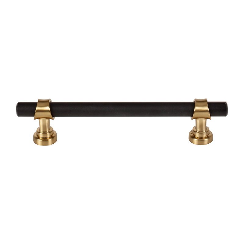 Black Gold 5 Inch Brass Cabinet Pulls, Luxury Kitchen Cabinet Door