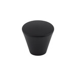 Top Knobs Cone Knob Flat Black - 1 1/16 in