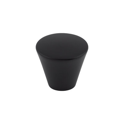 Top Knobs Cone Knob Flat Black - 1 1/16 in
