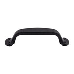 Top Knobs Trunk Pull Flat Black - 3 3/4 in