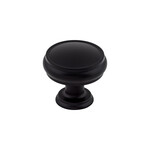 Top Knobs Eden Knob Flat Black - 1 3/8 in