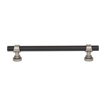 Top Knobs Bit Pull Flat Black & Pewter Antique - 6 5/16 in
