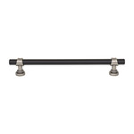 Top Knobs Bit Pull Flat Black & Pewter Antique - 7 9/16 in