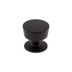 Top Knobs Essex Knob Flat Black - 1 3/16 in