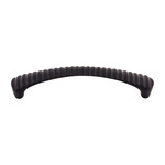 Top Knobs Grooved Pull Flat Black - 5 1/16 in