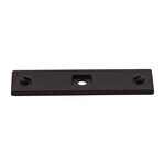 Top Knobs Channing Backplate Flat Black - 3 in