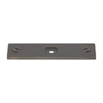 Top Knobs Channing Backplate Ash Gray - 3 in