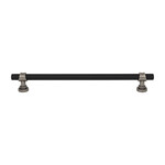 Top Knobs Bit Pull Flat Black & Pewter Antique - 8 13/16 in