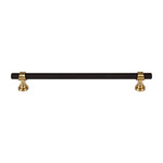 Top Knobs Bit Pull Flat Black & Honey Bronze - 8 13/16 in