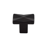 Top Knobs Quilted Knob Flat Black - 1 1/4 in