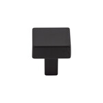 Top Knobs Channing Knob Flat Black - 1 1/16 in