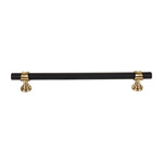 Top Knobs Bit Appliance Pull Flat Black & Honey Bronze - 18 in